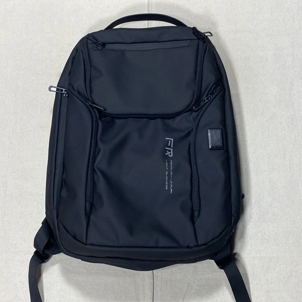Fenruien Leisure Light Business Black Laptop Backpack Travel Bag